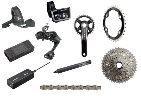 Shimano XT 8050 Di2 175mm Complete Groupset 2x 