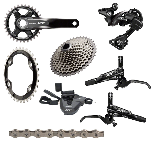 Shimano XT 8000 175mm 8-Piece Groupset Including Brakes 