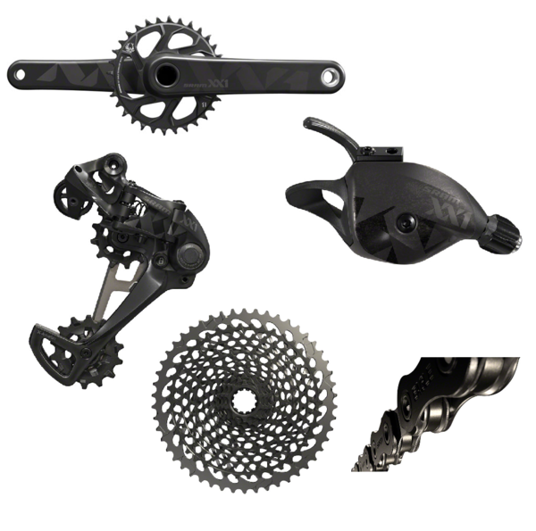 SRAM XX1 Eagle 170mm BB30 5-Piece Groupset, Black Edition, XX1