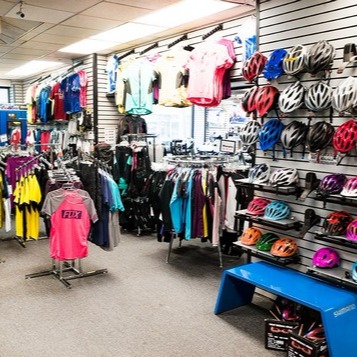 store interior - helmets and apparel