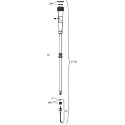RockShox FORK DAMPER ASSEMBLY - CHARGER RACEDAY 2 FA (INCLUDES RIGHT SIDE INTERNALS, CONTROL MODULE SOLD SEPARATELY) - SID 35 FLIGHT ATTENDAN T C1+ (2021+)