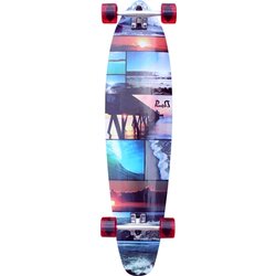 Punked Seaside Kicktail Complete Longboard Skateboard