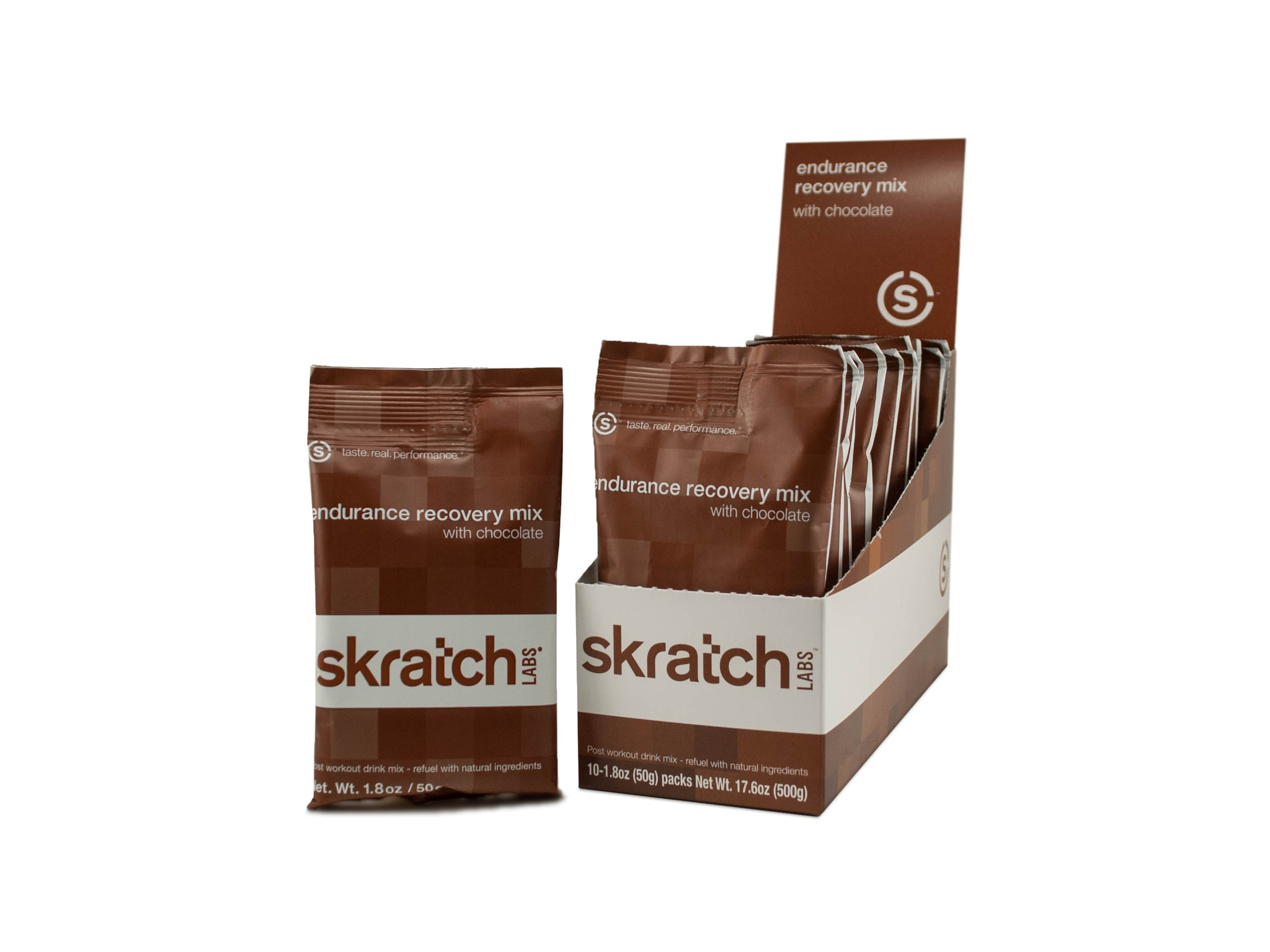 Skratch Labs Endurance Recovery Mix, Single Serving Brands Cycle and