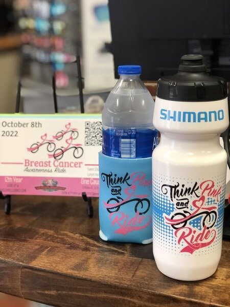 Wheel Works Think Pink Water Bottle Combo