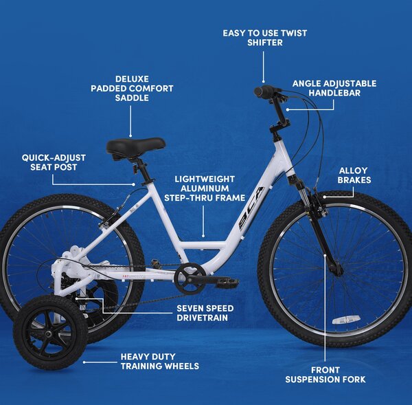 Fatwheels 26" BCA FATWHEELS Adaptive Training Wheel Bike