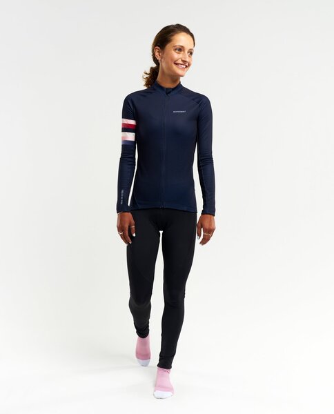 Peppermint Cycling Co. Mood Navy Thermal Jersey