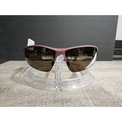 Ryders Eyewear Saber Polarized Matte Dark Red with Brown Lens