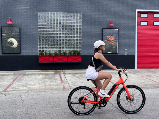 Image of a person riding a Denago E-bike