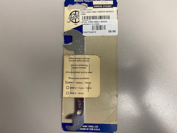 Park Tool OBW-1 Brake Wrench 13MM/10mm