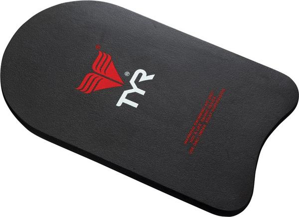 TYR Kickboard Color: BLACK/WITH WHITE TYR PRINT