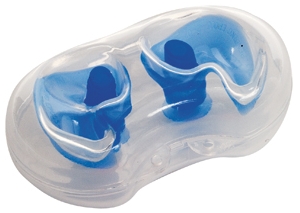 TYR Silicone Molded Ear Plugs Color: Blue