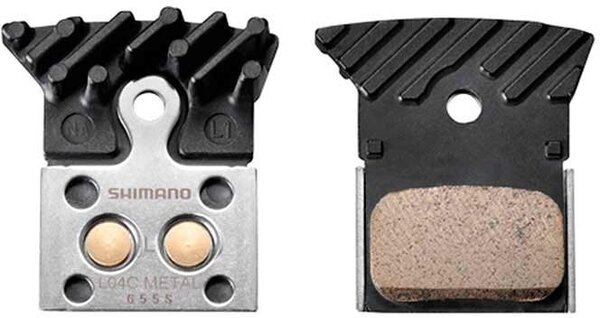 Shimano L04C Road Disc Brake Pads Metallic with Fins