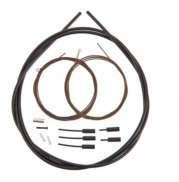 Shimano CABLE HOUSING SET SHIMANO SHIFT ROAD POLYMER Color: Black