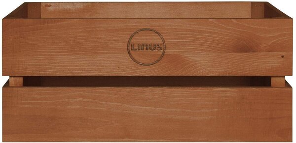 Linus Wine Crate Color: Walnut
