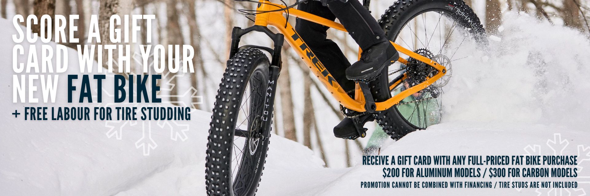 score a gift card with your new fat bike