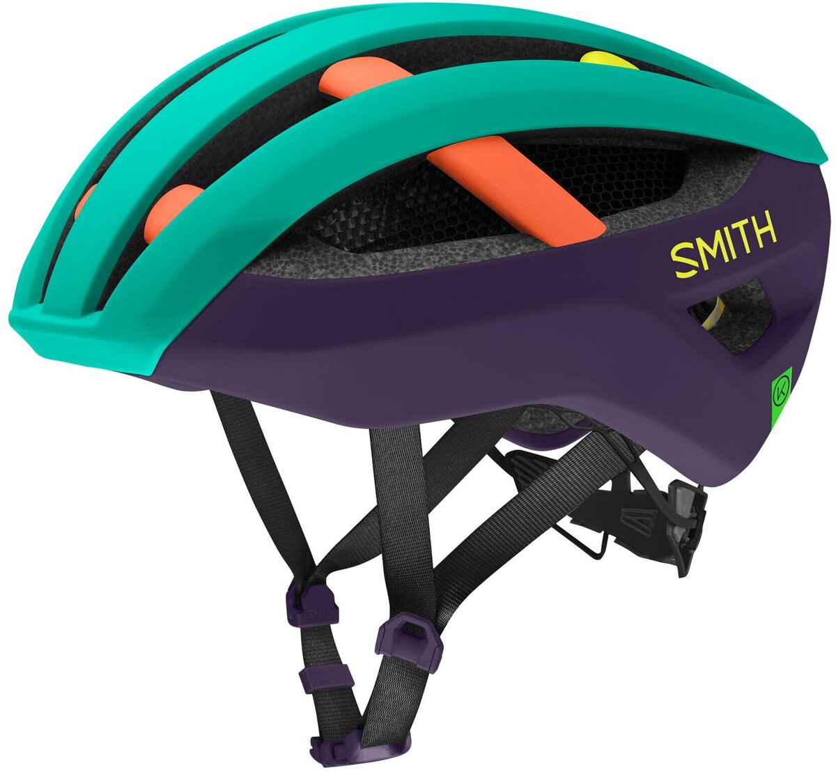 smith - network medium mips matte gravy bike helmet Optics Helmet: Small (NO) Koroyd is featured in strategic Smith Network MIPS Helmet-Black/Matte Cement
