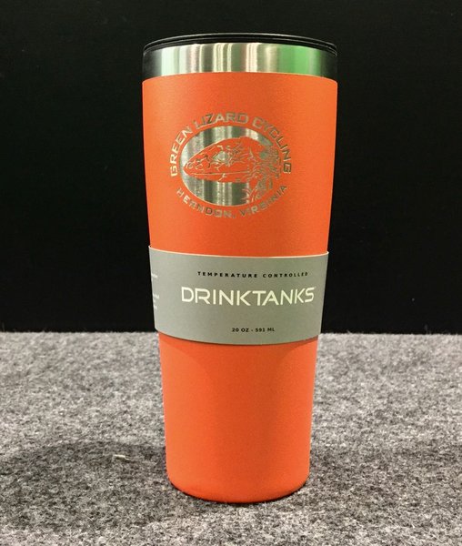 Drink Tanks Custom 20oz Vacuum Insulated Cup w/ Lid Tangerine
