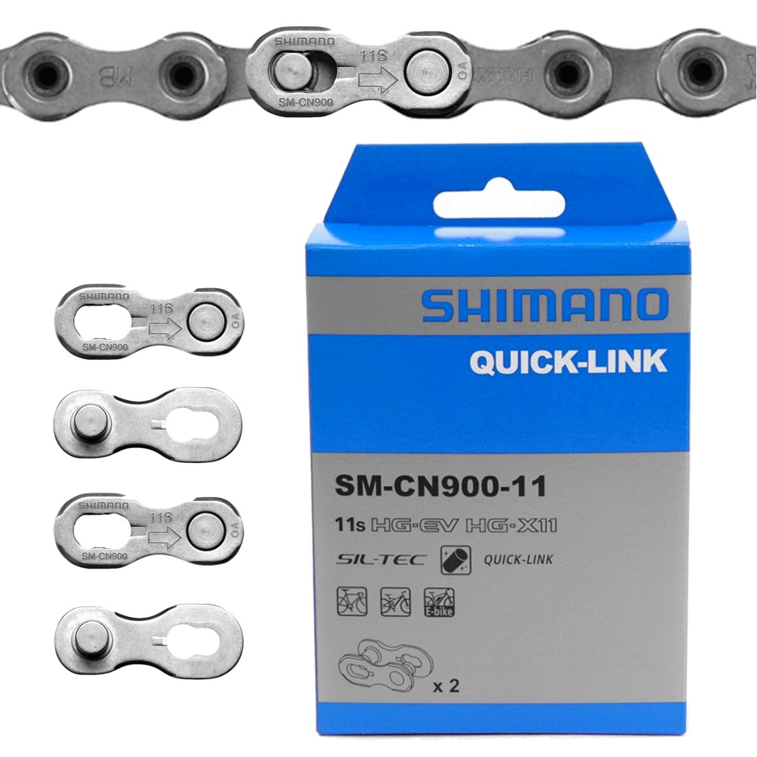 pack of 2 11-speed Shimano SM-CN900 Quick link for Shimano chain 