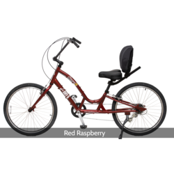 Day 6 Bicycles Dream 8 Small, Red Raspberry - Contour Seat