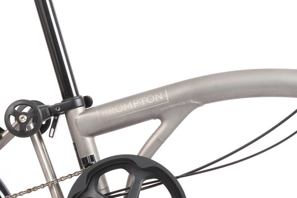 Brompton T Line Blasted Titanium Handlebar: Mid