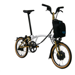 Brompton M6L 22 Edition Electric Limited White/Gold/Black