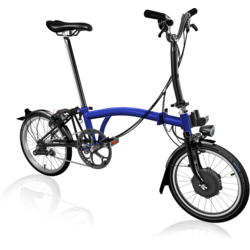 Brompton 6 Speed Bolt Blue Lacquer/Black Electric