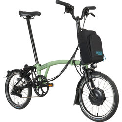 Brompton C Line Electric 4 Speed Mid Handlebar Matcha Green