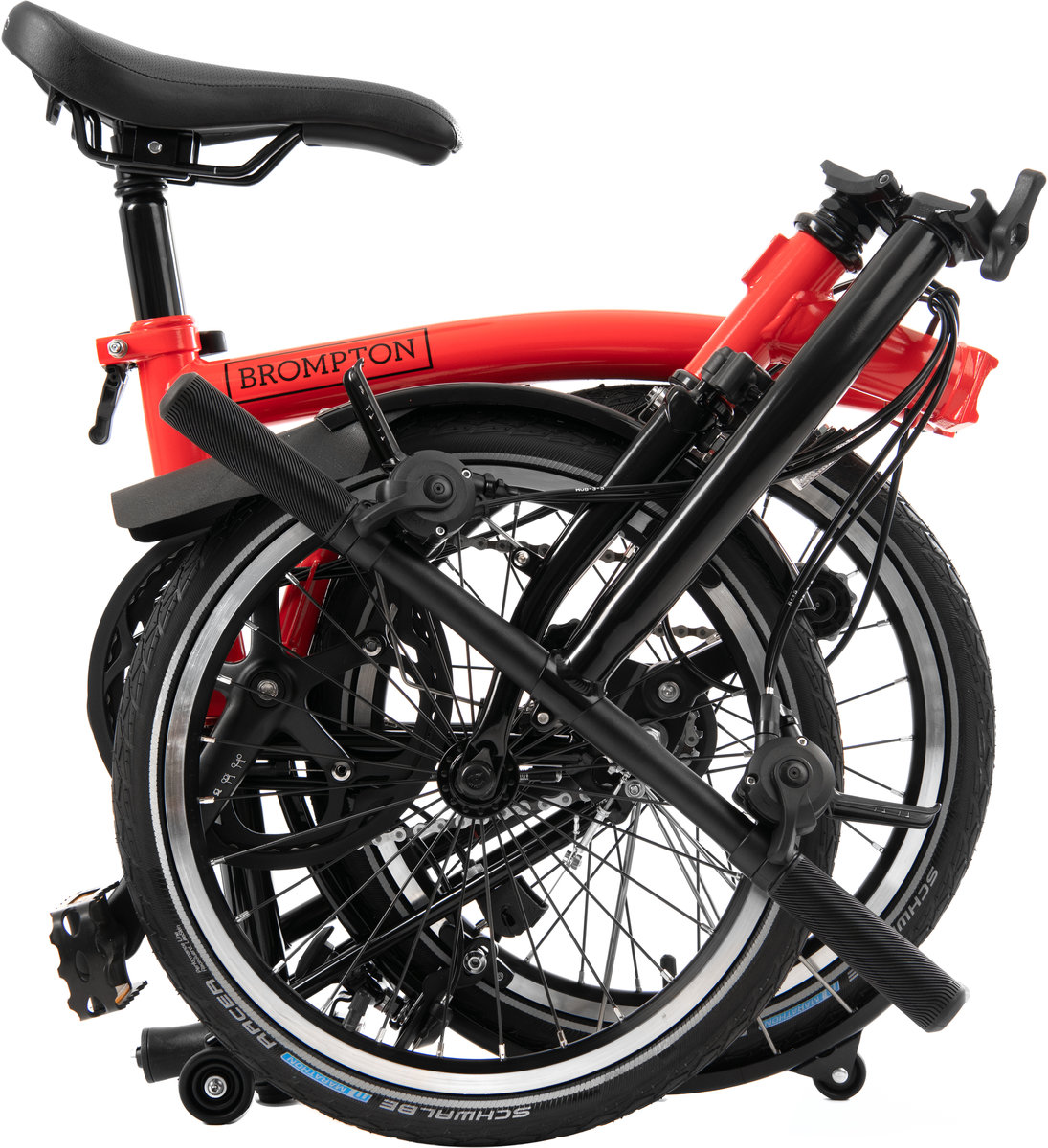 Brompton Black Edition S6L Rocket Red/Black - Holland's Bicycles 