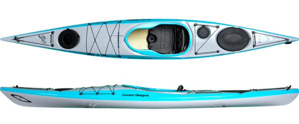 Current Designs Current Designs Vision 140 w/ Skeg Hybrid Kayak Teal/Smoke
