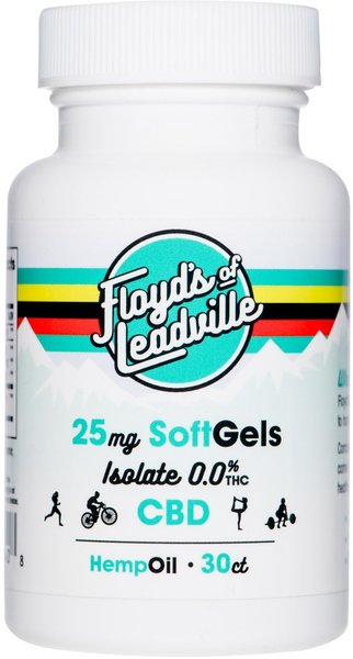 Floyd's of Leadville Floyd's of Leadville CBD Softgel: Isolate (THC Free) 25mg, Qty 30