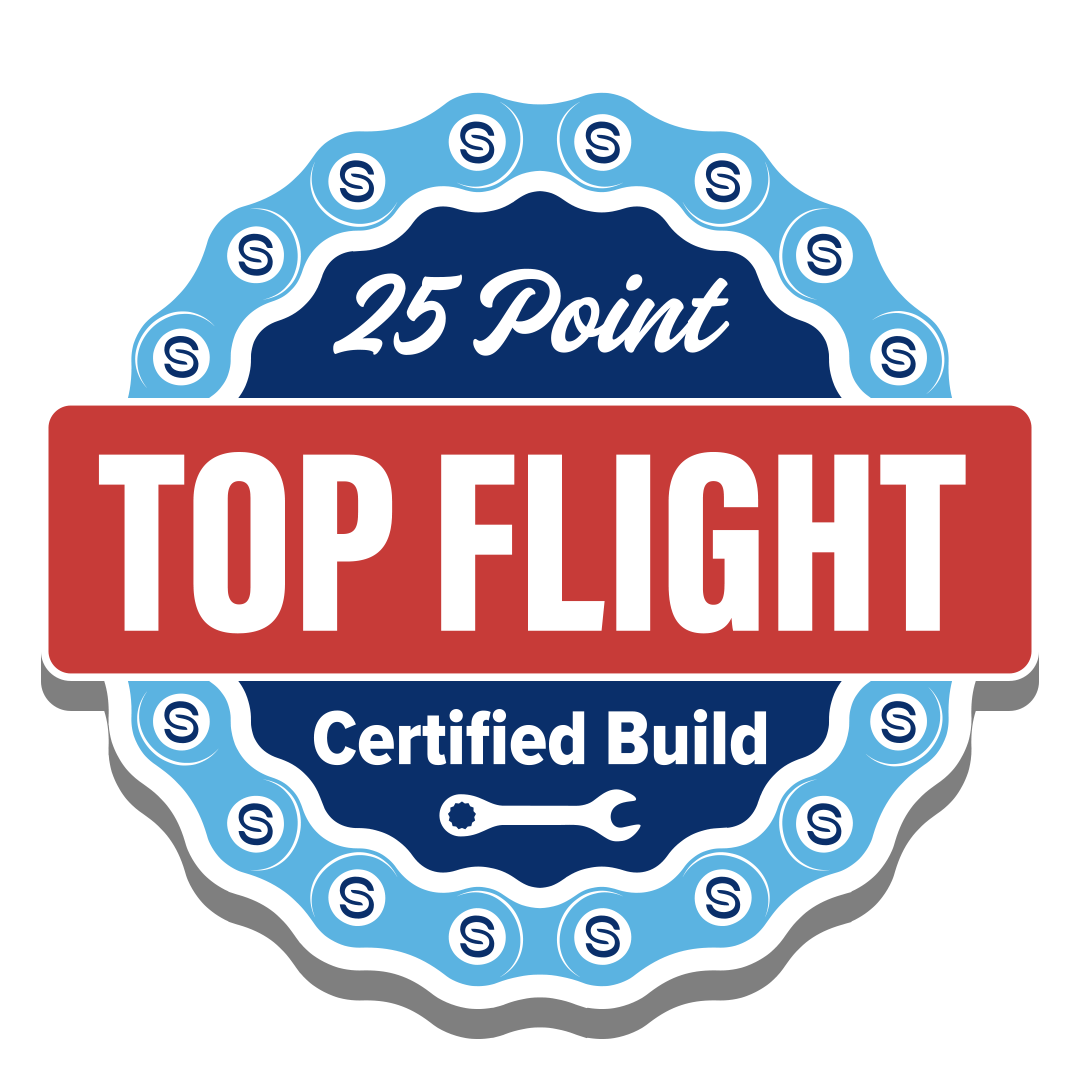 25 Point Top Flight Certified Build logo