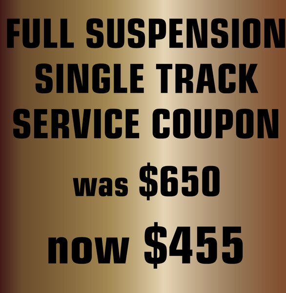 Eden Bicycles Full Suspension Single Track Service Coupon