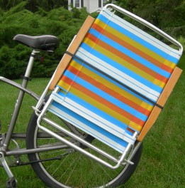 Beach Cruiser Bike Caddy Sports Equipment Chair Holder Accessory 