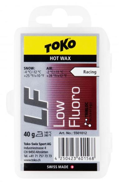 Toko Toko Low Fluorinated Glide Wax: Red; 40g
