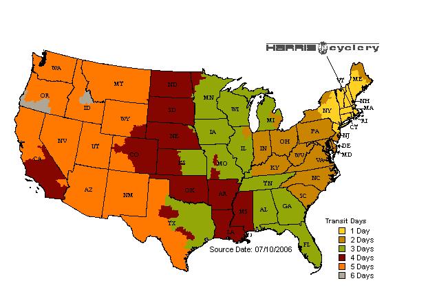 Ups Ground Chart