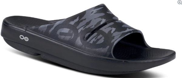 Oofos OOahh Sport Sandal Slide Color: Black Camo