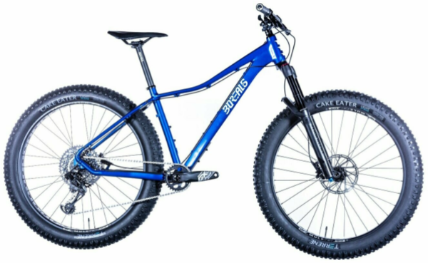 Borealis Flume Alloy Fat Bike 27.5+ Eagle GX Build Rockshox Bluto RL 100mm Fork Color: Blue & White
