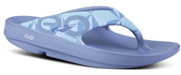Oofos OOriginal Limited Sandal Thong Color: Fractal Waterdrop