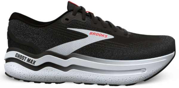 BROOKS Ghost Max 2 28.0㎝ Brooks Men's Brooks Ghost Max 2 Black/White/Fiery Red