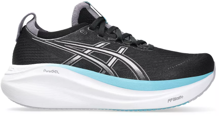 ウォーキング・ランニングウェア ASICS GEL-NIMBUS 27 Pure Aqua/White 24.5 ASICS GEL-Nimbus 27 Women's Pure Aqua/White – Holabird Sports