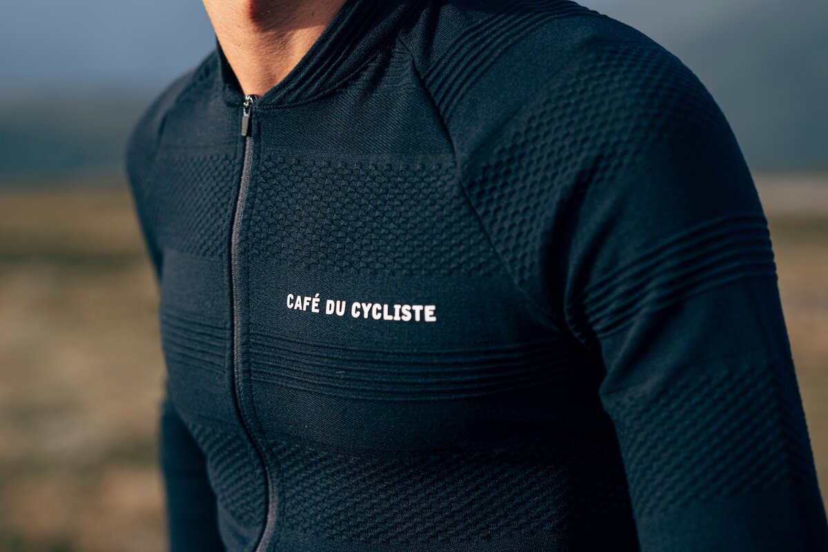 CAFE DU CYCLISTE Men's Corinne Jersey Navy - Palo Alto Bicycles