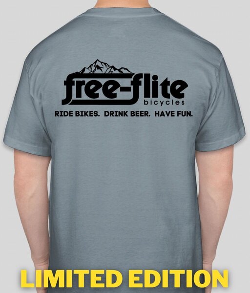 One With Outfitters Free-Flite "RIDE BIKES. DRINK BEER." Limited Edition Tee 