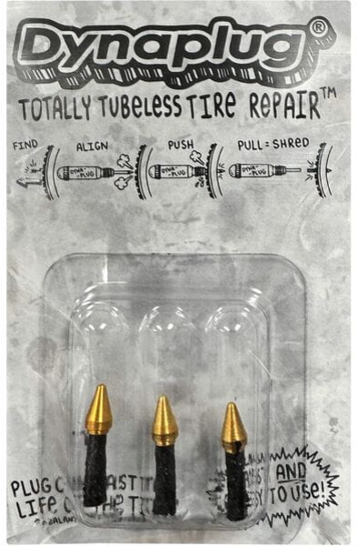 Dynaplug Tubeless Tire Repair Plugs, Pointed Soft Nose Tip /3 pack