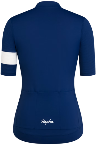 Rapha Core Women's Lightweight Cycling Jersey Color: Navy/White