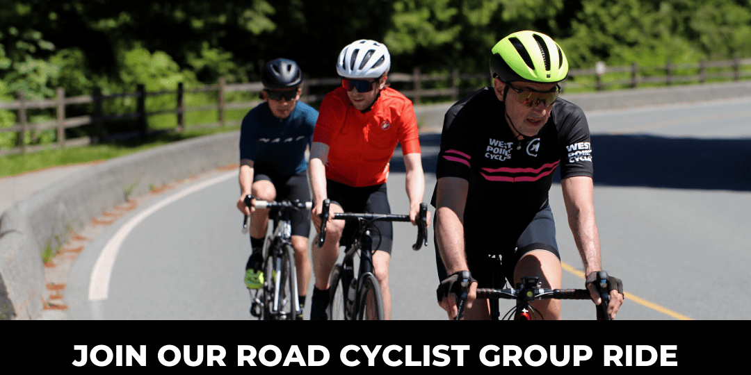Join West Point Cycles road cyclist rides