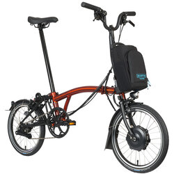 Brompton Electric C Line Explore - Mid Handlebar - Flame Lacquer