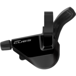 Shimano Shift Lever, SL-U6000-L, CUES, Left, 2-Speed Rapidfire Plus Mono, 1800MM Inner, w/o Optical Gear Display, W/OT-SP41 Black Outer 600MM