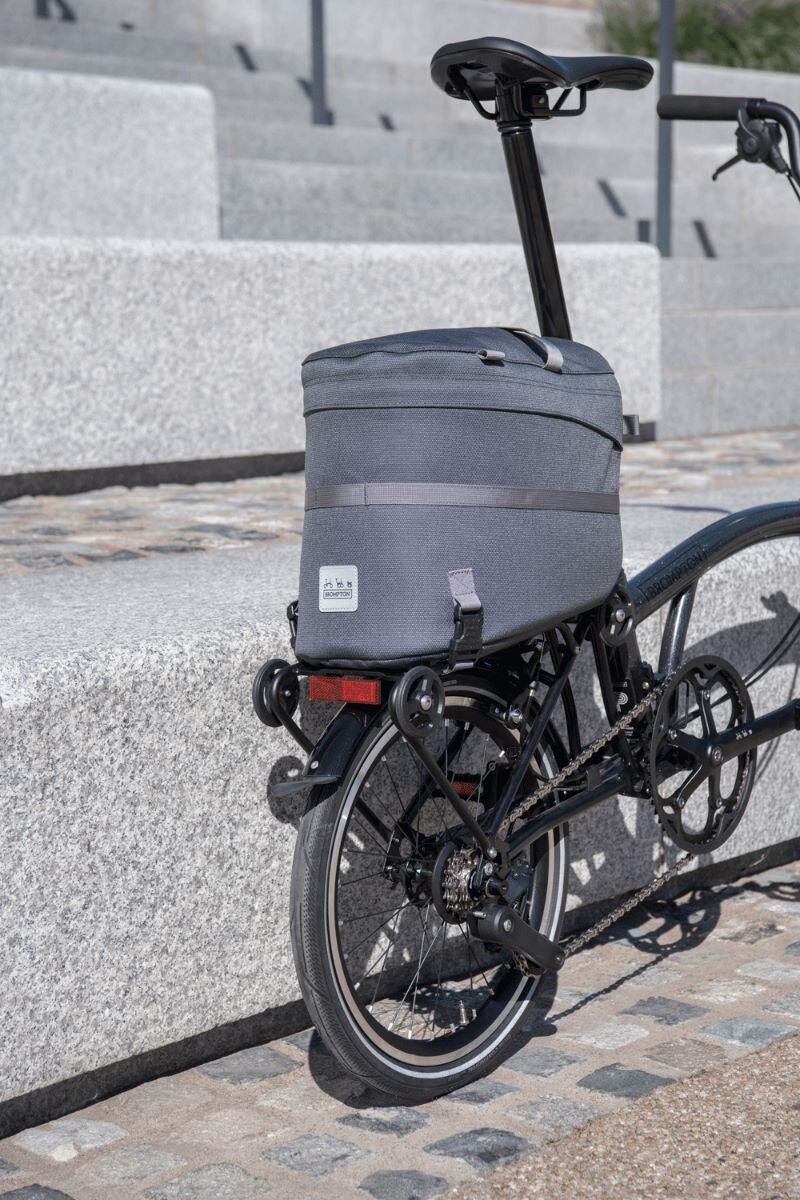 Brompton Borough Roller Rack Bag Dark Grey - West Point Cycles