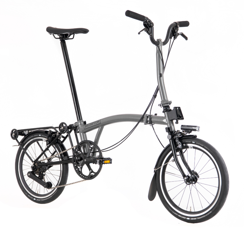Brompton P Line Urban with Rack & Lighting Mid Handlebar West Point