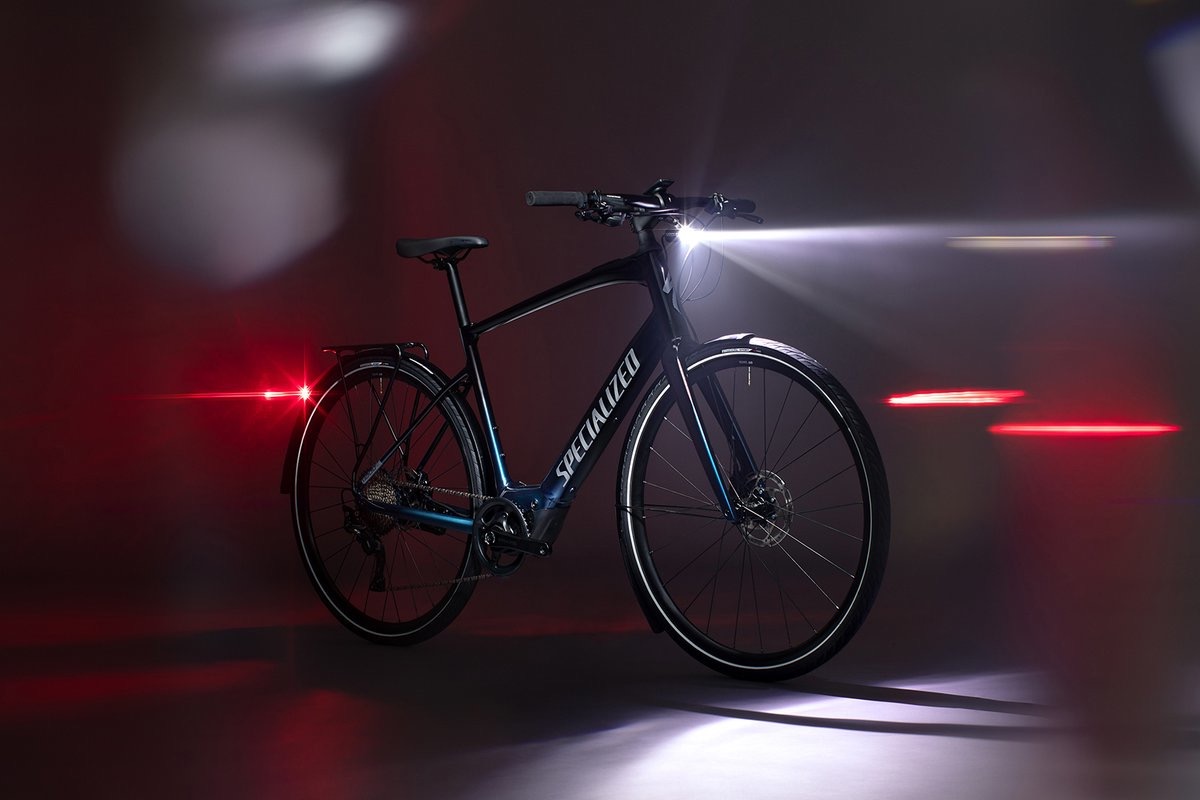 Specialized Vado SL with Lights On